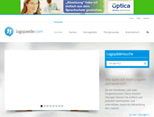 Tablet Screenshot of logopaedie.com